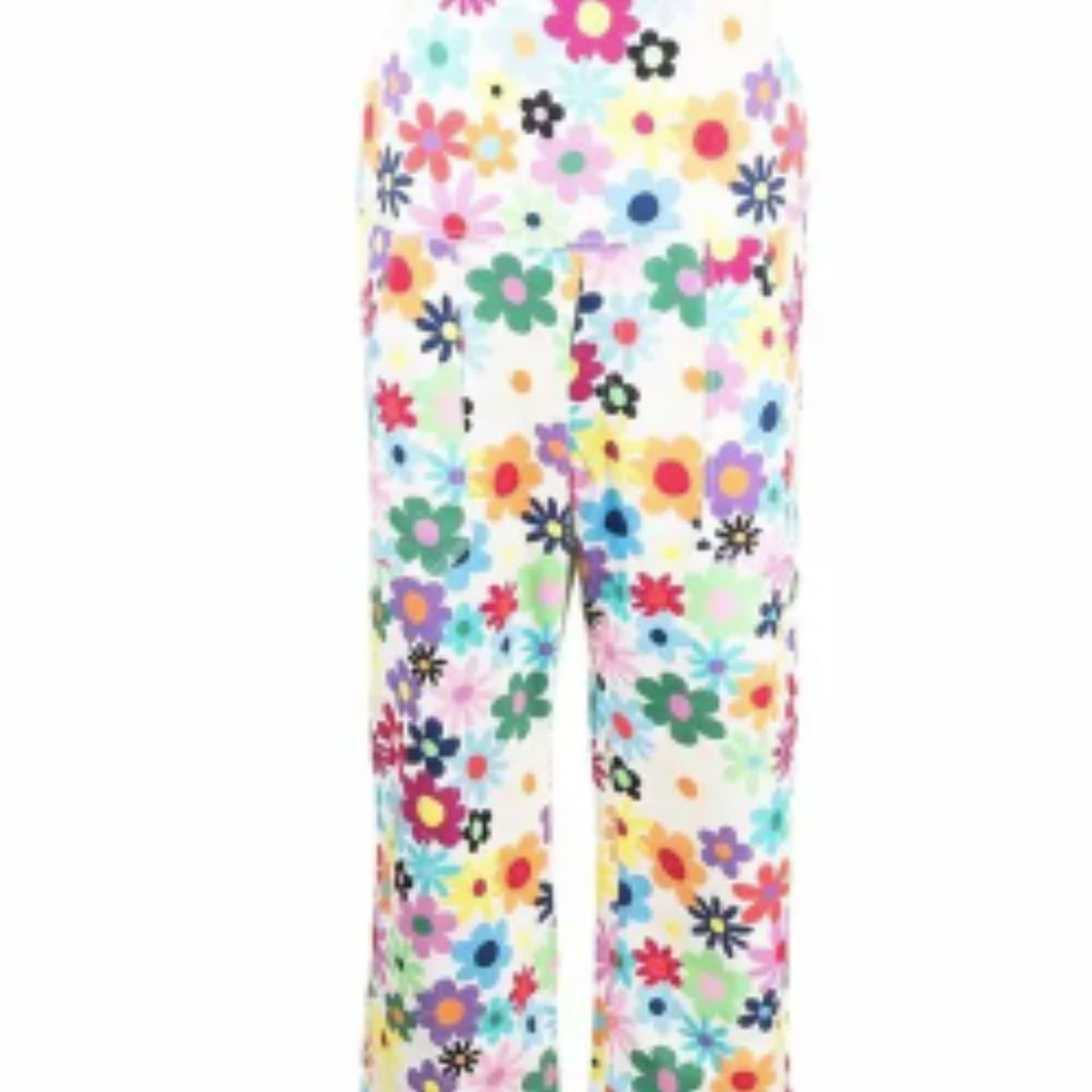 MIRA MIKATA FLORAL PRINT OVERALLS - EU40